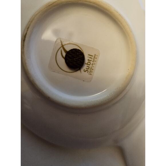 Portugal Pottery Divided Server Centerpiece Apple "Subtil Caldas Da Rainha" - Picture 5 of 7